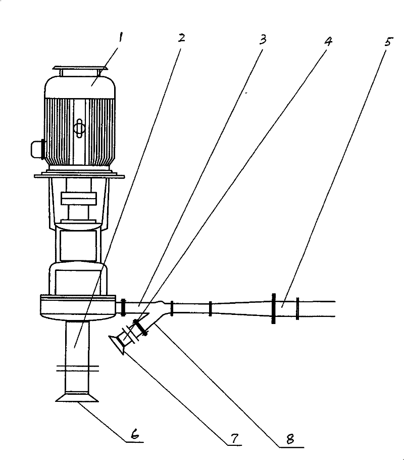 Jet pump suction type enteromorpha prolifera collecting equipment