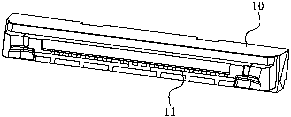 Exhaust structure of double-color mold