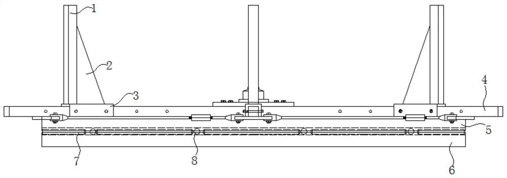 Detachable device for releasing steel structure inhaul cable of large stadium