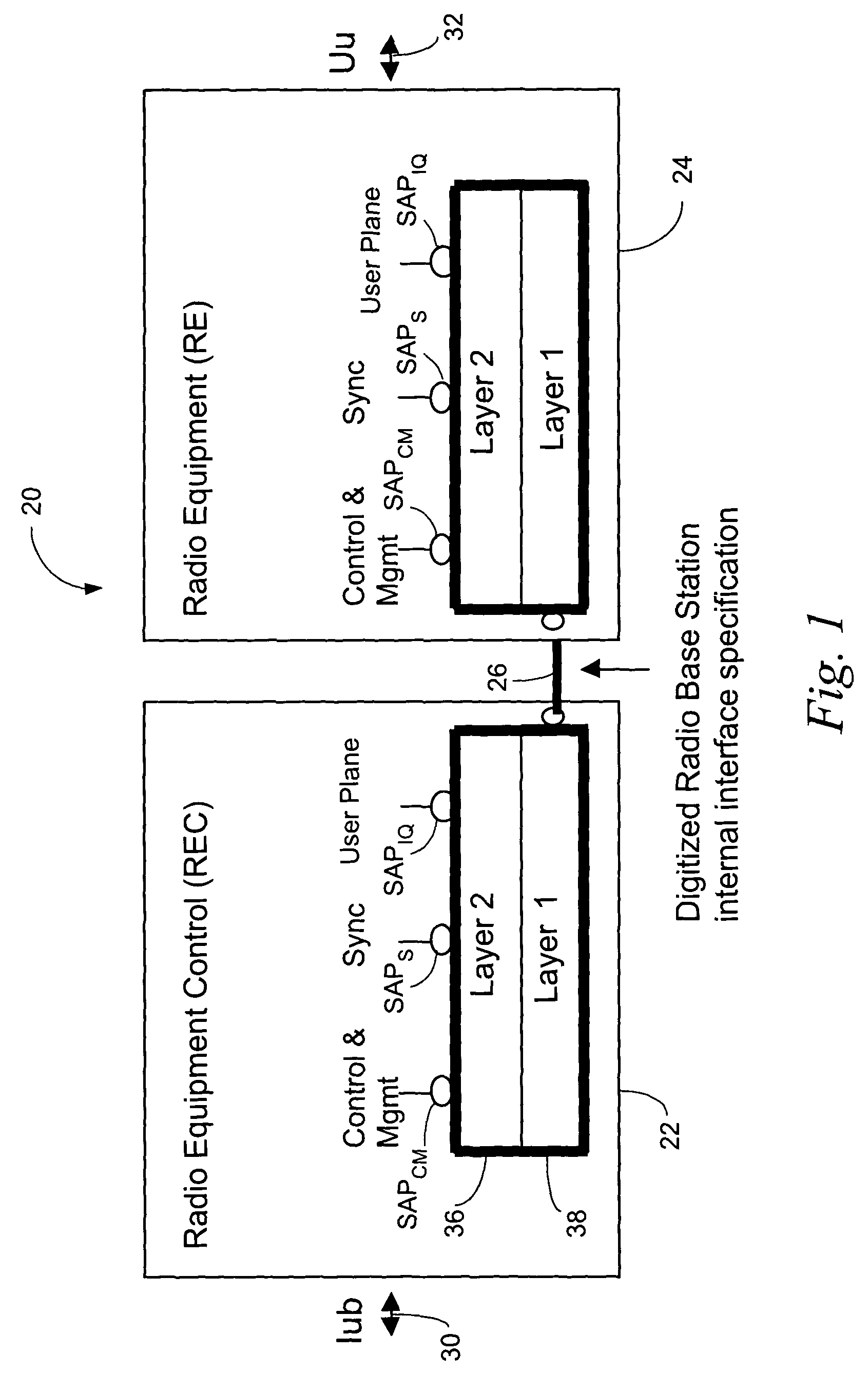 Pre-start-up procedure for internal interface of distributed radio base station