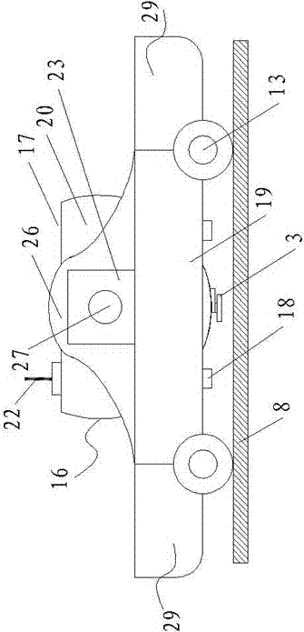 A maintenance robot for the outer wall of a large water tank