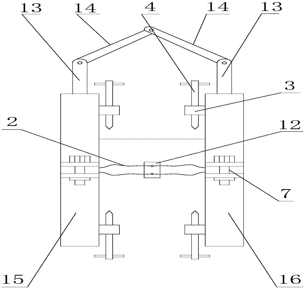 Marking mechanism based on bend for cutting arc-shaped petroleum pipeline