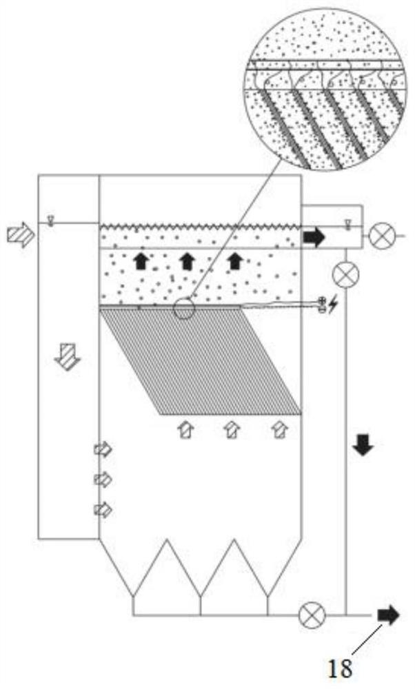 Inclined tube sedimentation tank capable of being cleaned on line