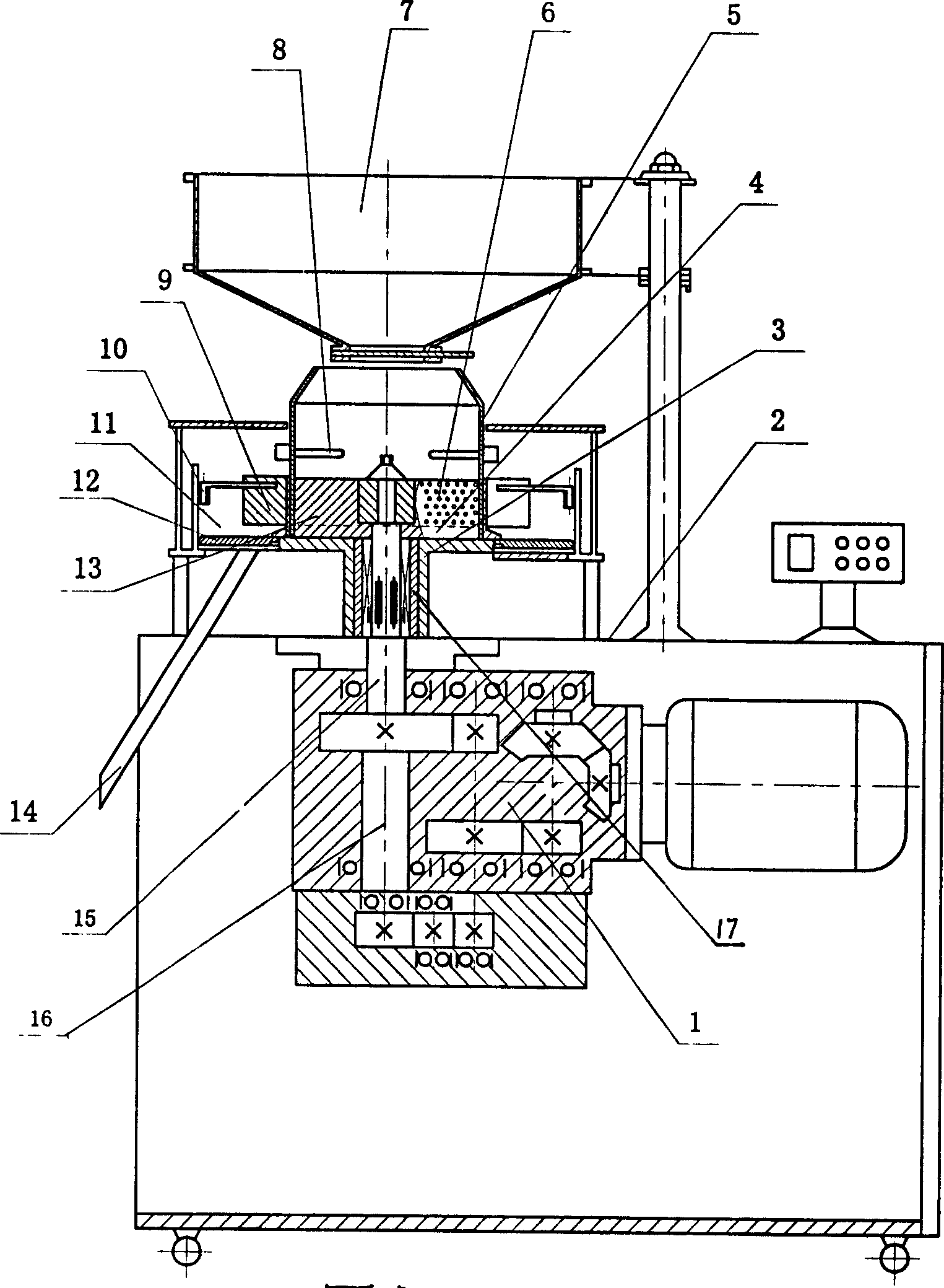 Quick granule producing machine