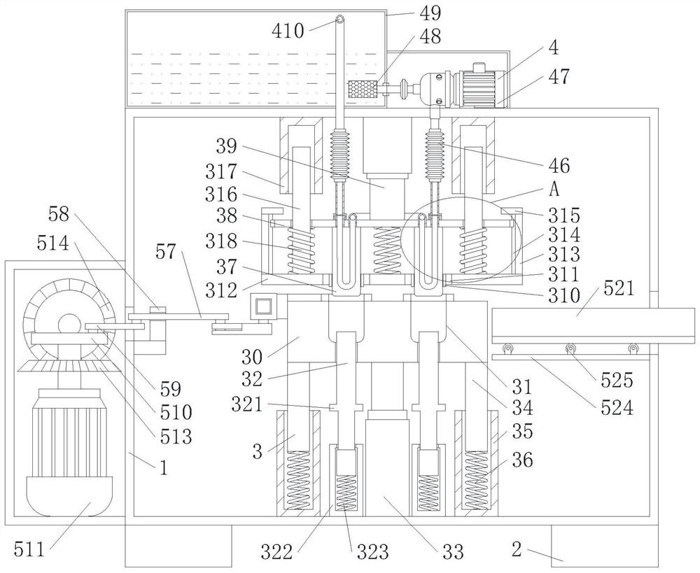 Rapid mold stripping device for capacitor plastic shell processing