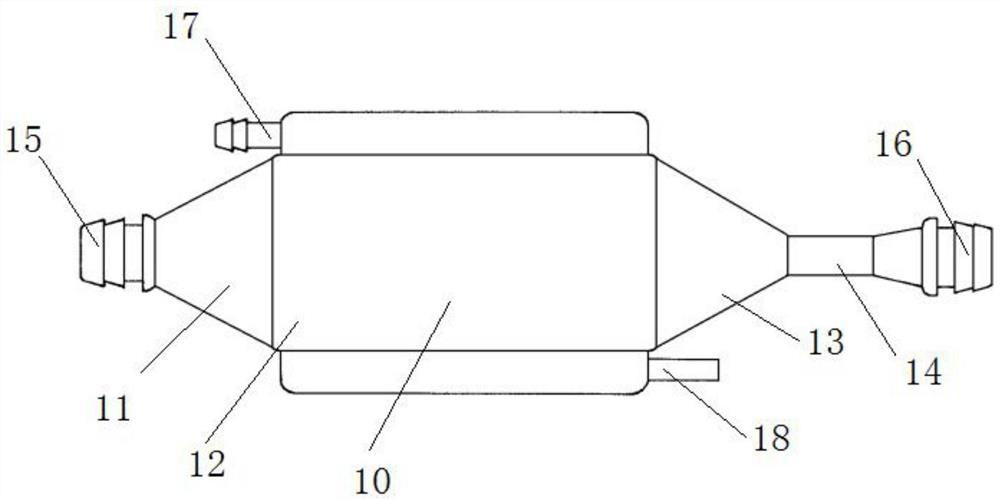 A membrane oxygenator