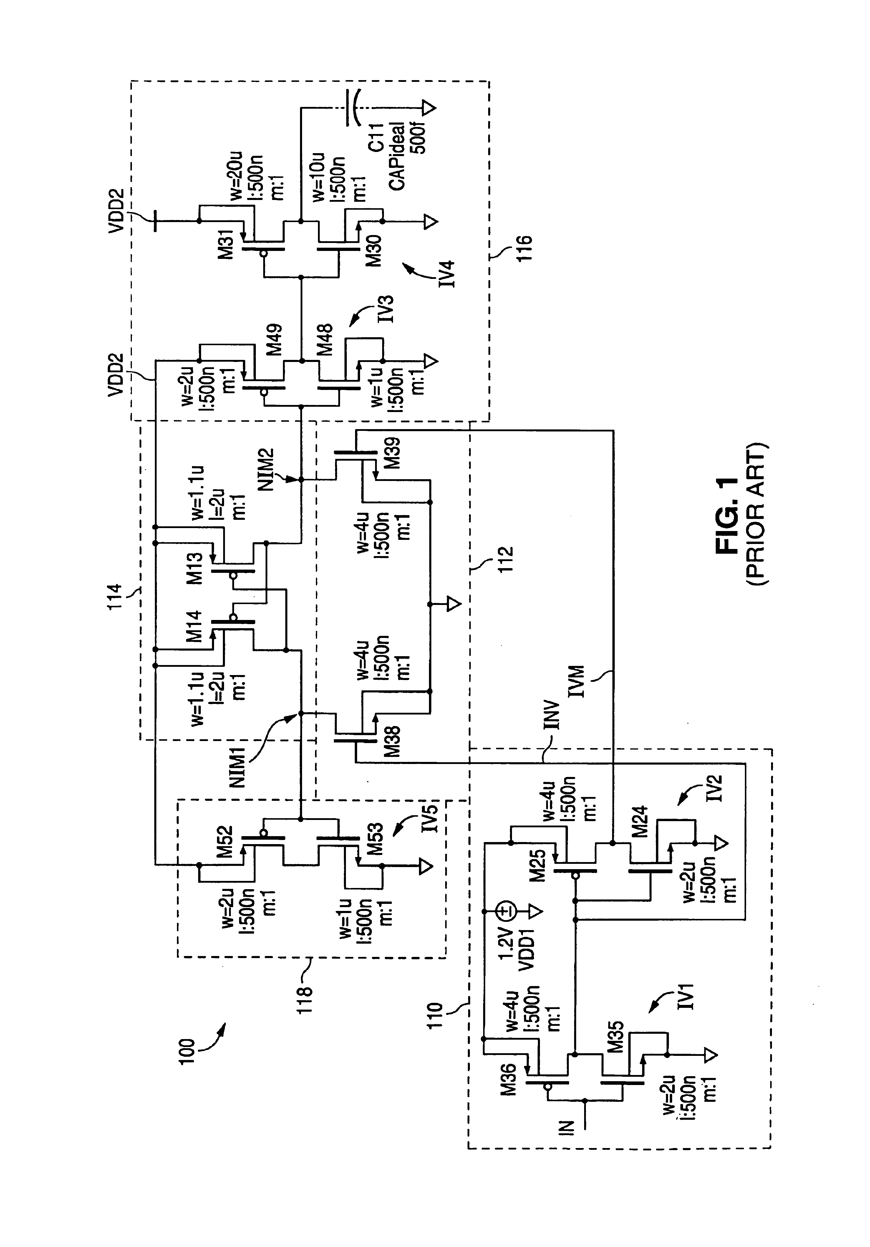 Level translator for high voltage digital CMOS process