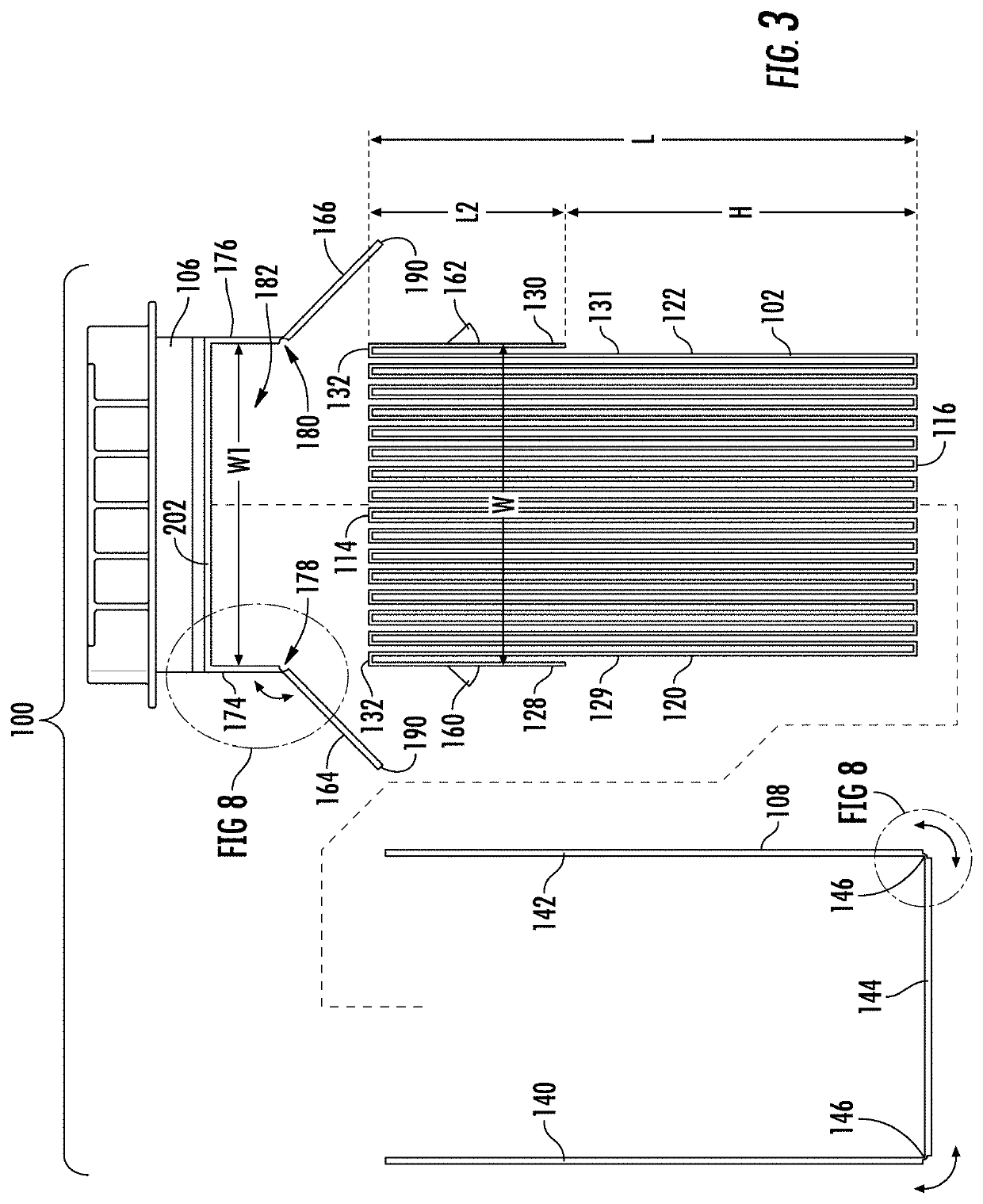 Filter frame with foldable sealing flap