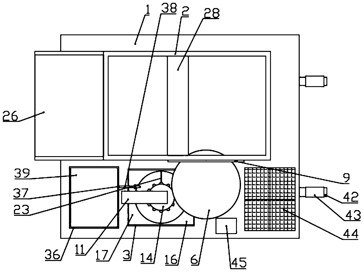 Cement mixing and quantitative adding device