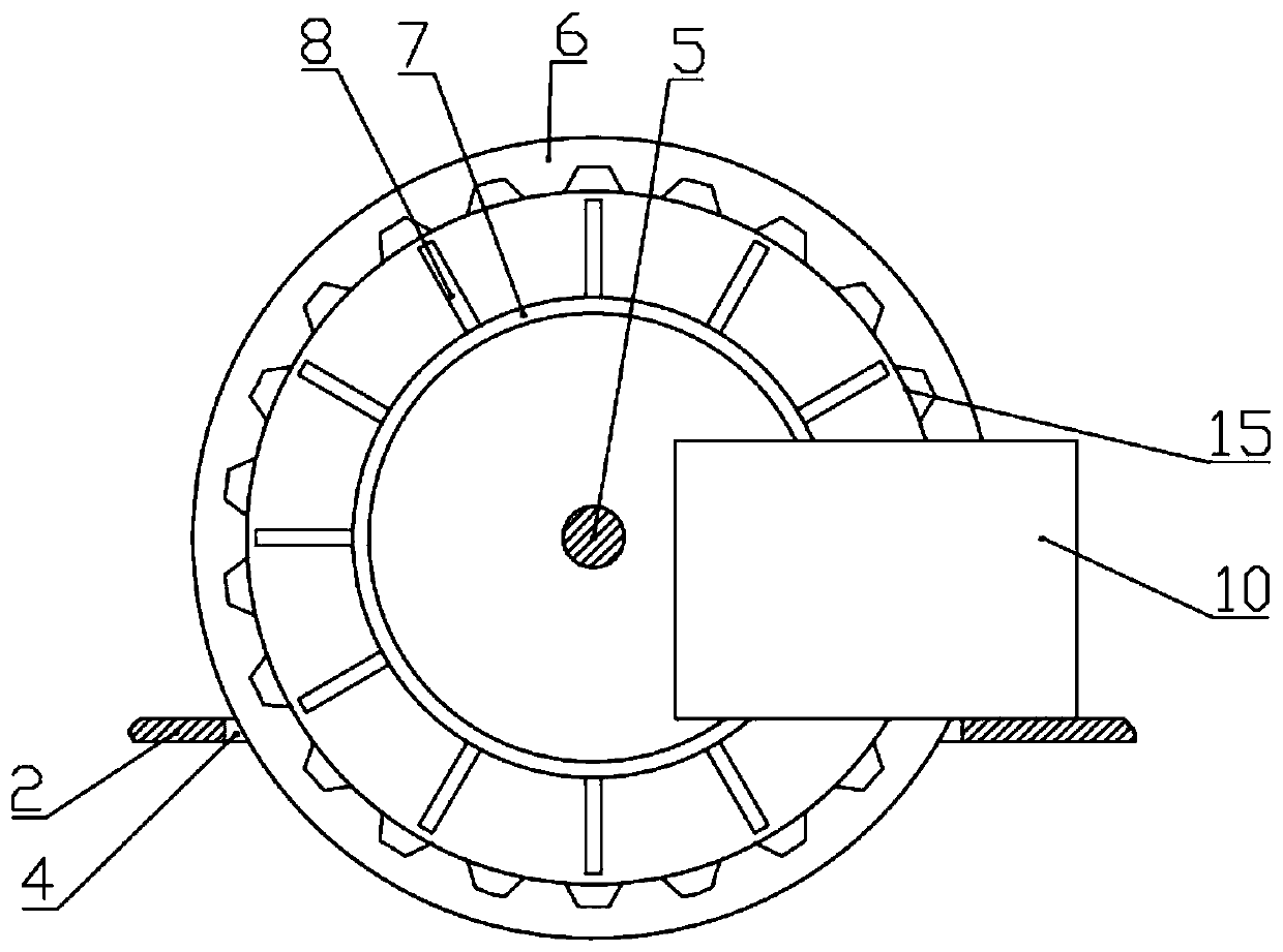 Cement mixing and quantitative adding device