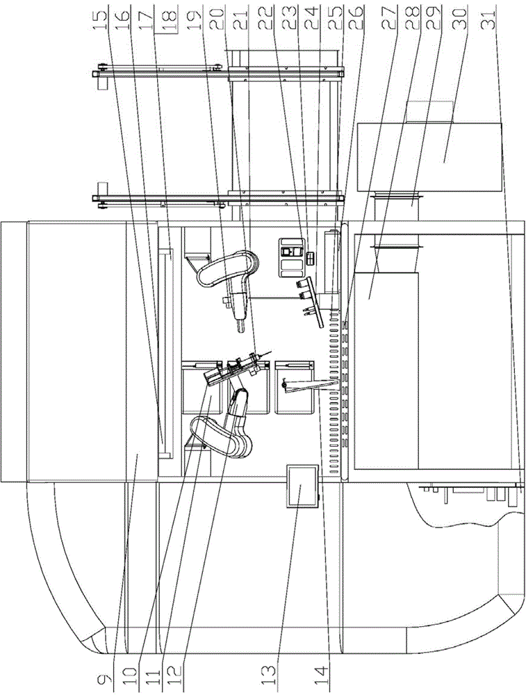 Purification and manipulator automatic pharmacy intravenous admixture device