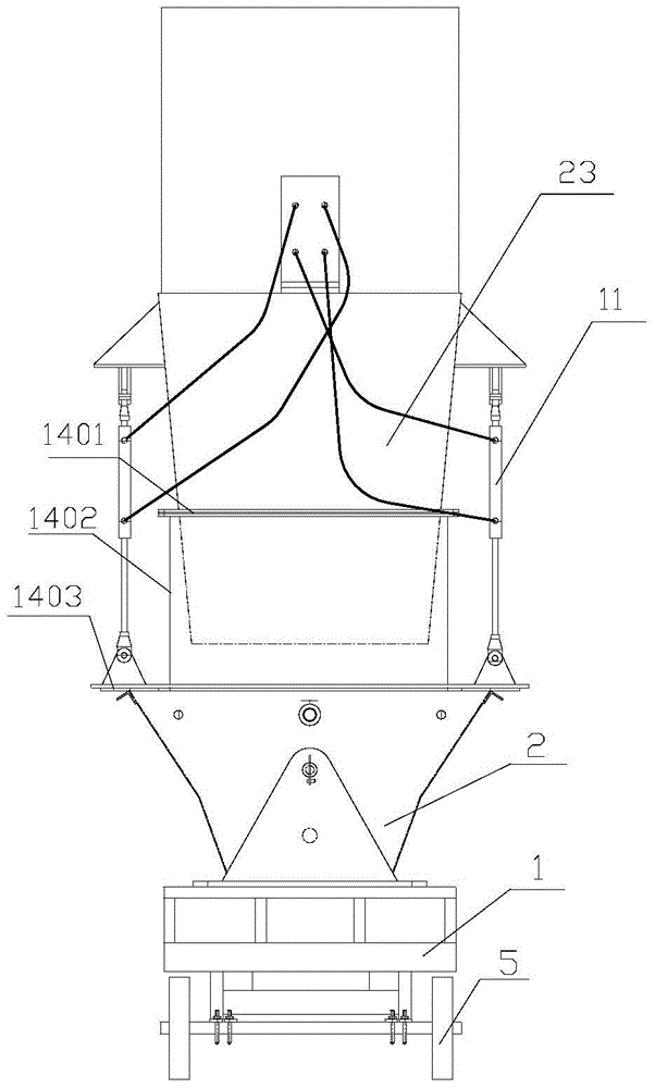 Tar ammonia water clarification tank slag discharge device