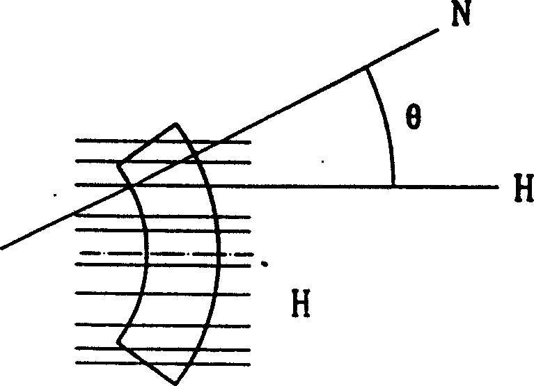 Radiation magnetic field sintered rare-earth permanent magnetic tile and its magnetic processing method