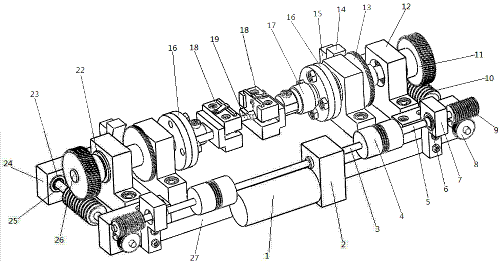 Micro-field-of-view bilateral dynamic in-situ micro-torsion material mechanical property tester