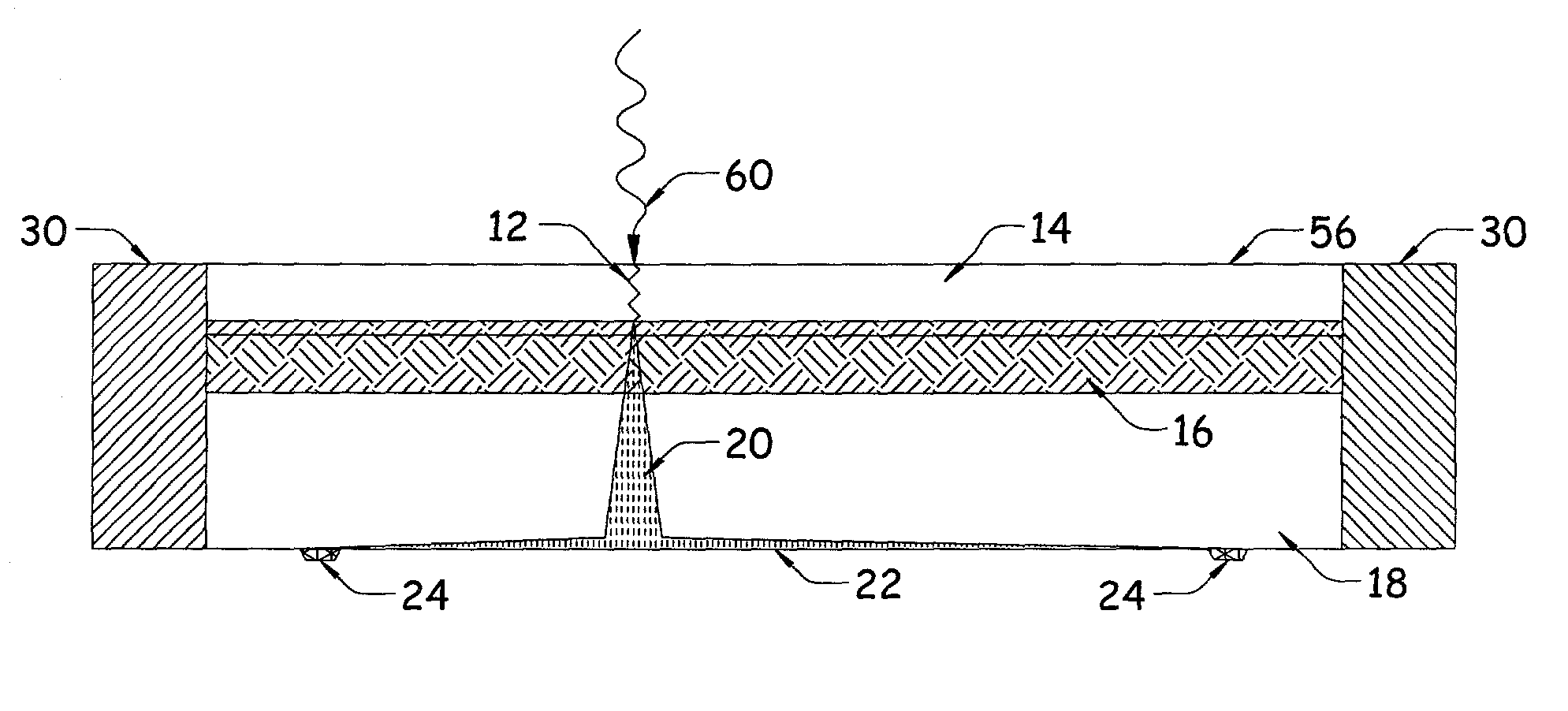 Position sensitive solid state detector with internal gain