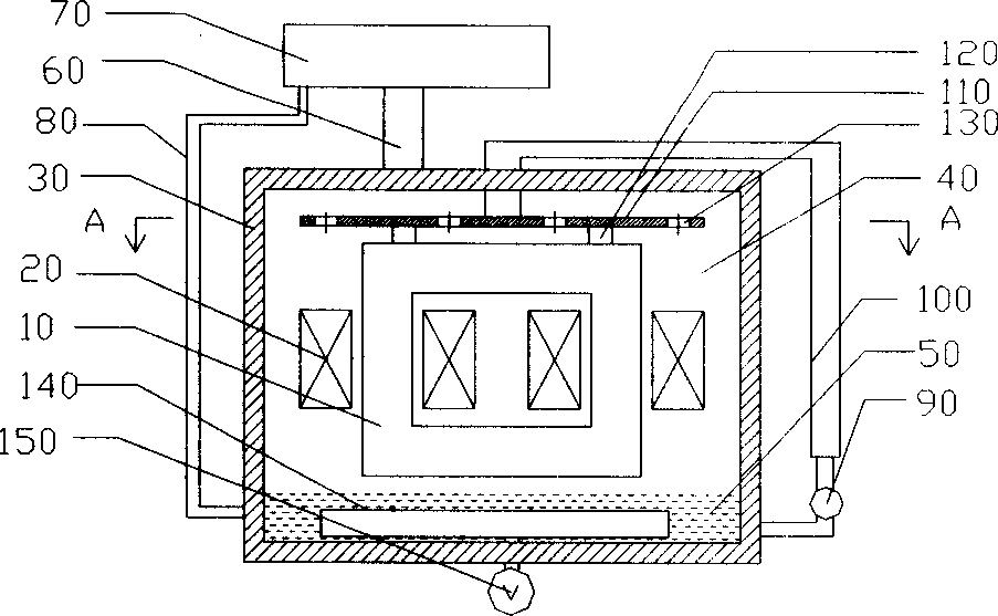 Spray type evaporation and cooling transformer