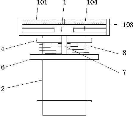 Heat dissipation LED lamp with fall preventing effect