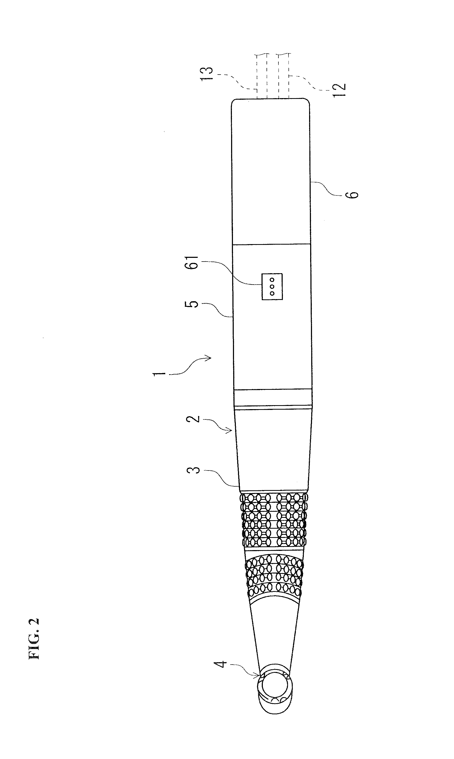 Dental treatment implement with anomaly site detection function