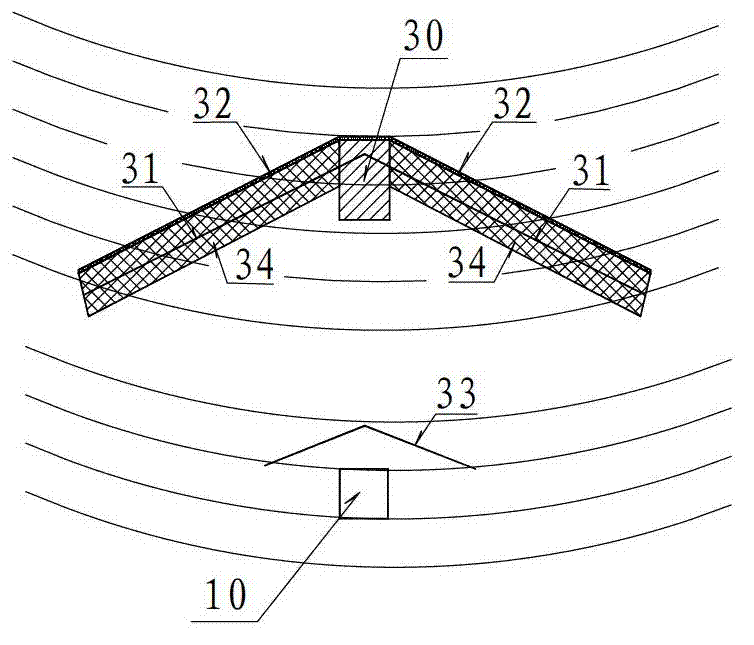 Dangerous-rock and rockfall preventing structure of high-steep side slope bridge connected section