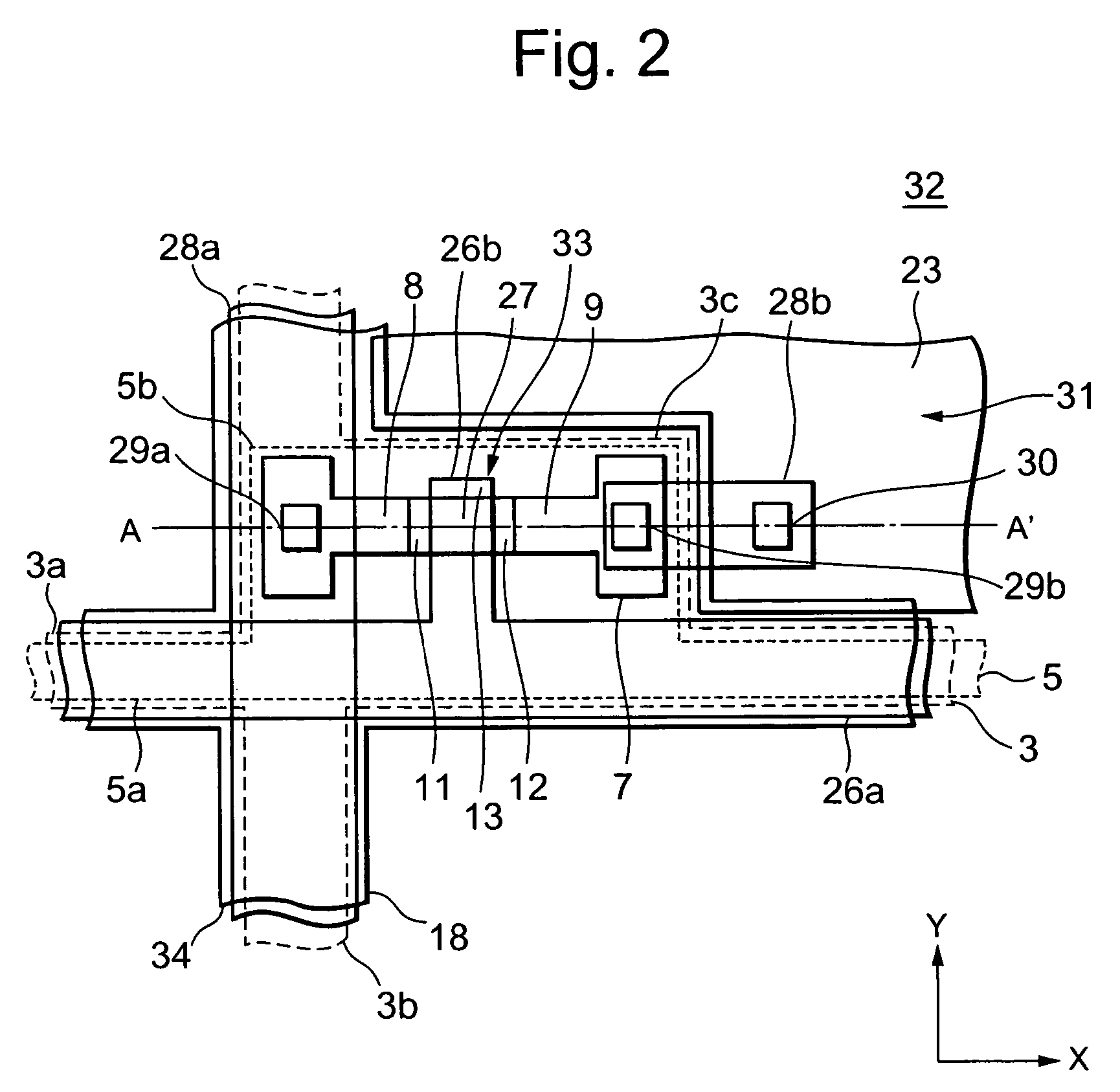 Thin film transistor, TFT substrate and liquid crystal display unit