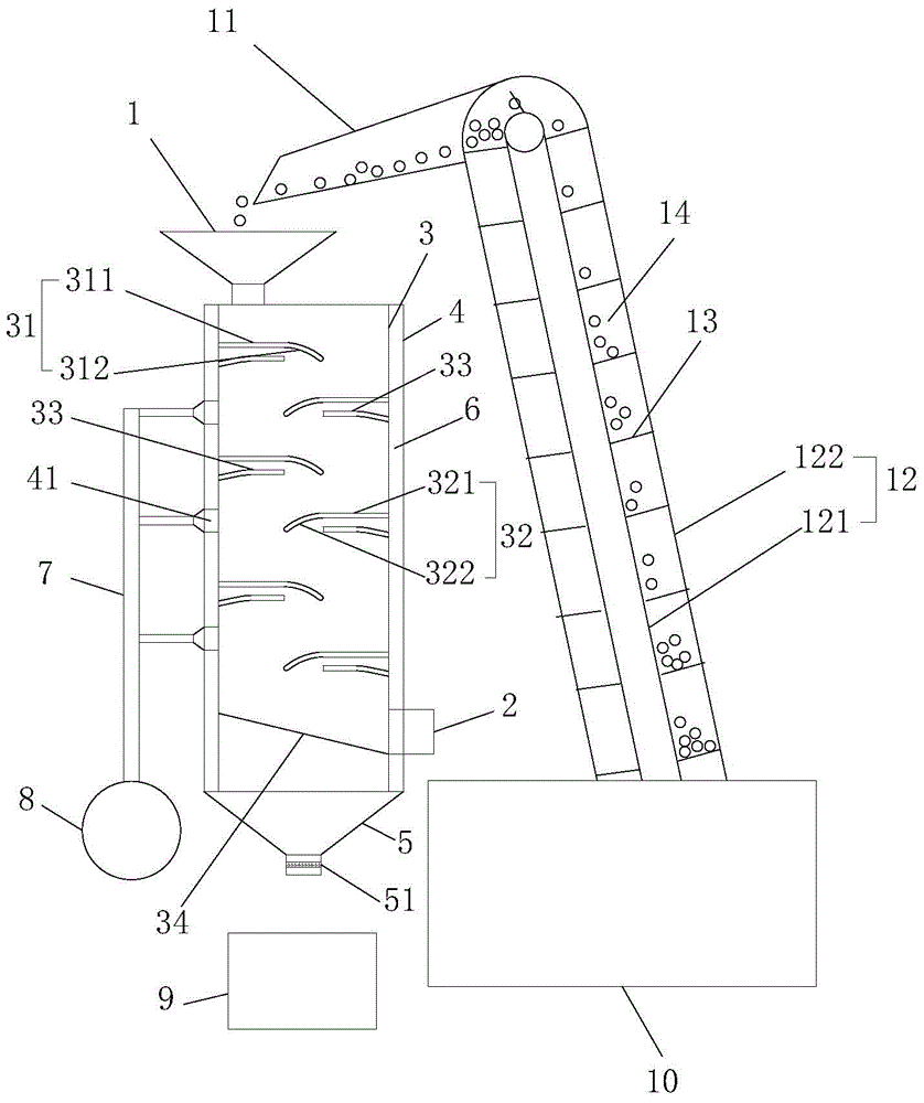 Wear-resisting ball oil draining device