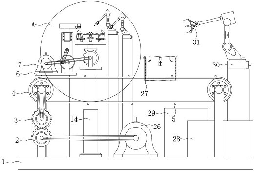 A processing equipment with appearance detection function for clutch flywheel