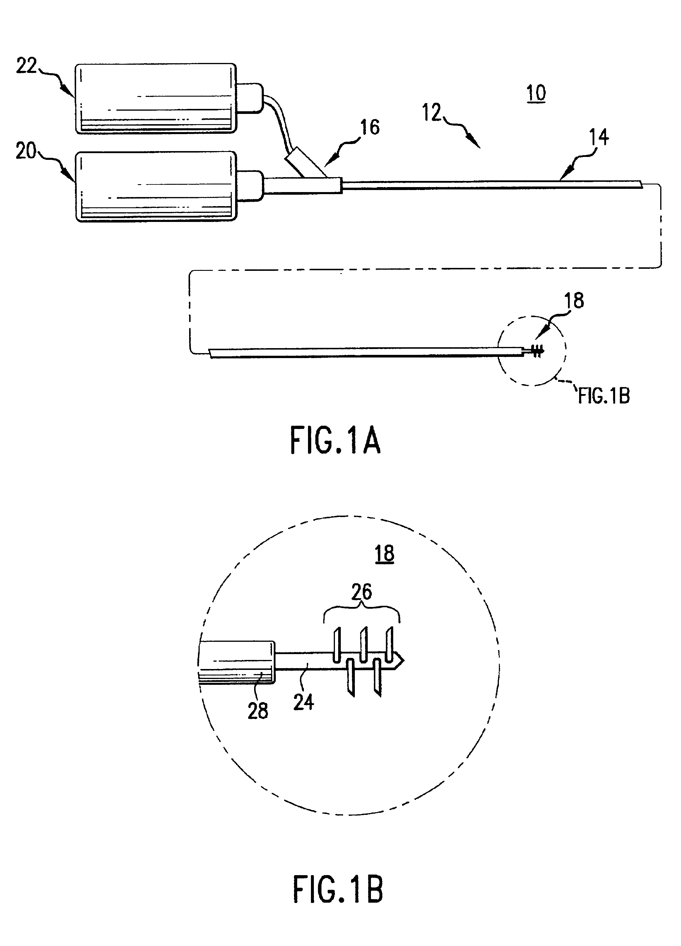 Lateral needle injection apparatus and method