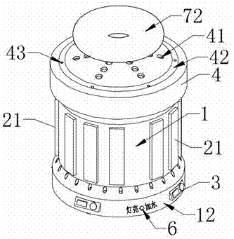 Temperature controller installation structure of electric warmer