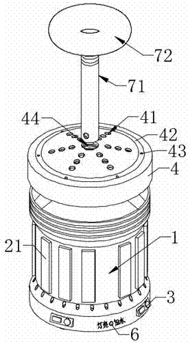 Temperature controller installation structure of electric warmer