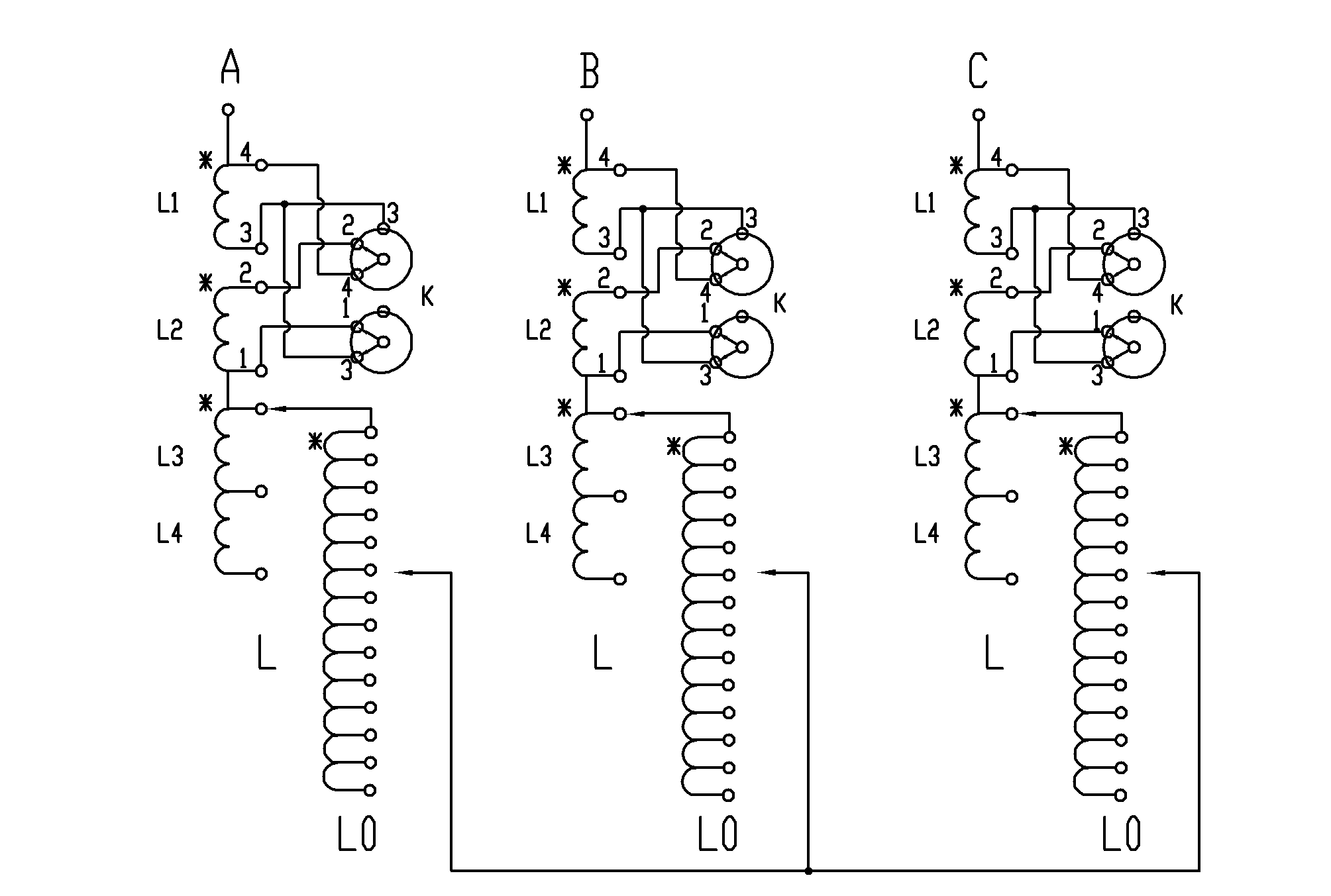 Single-body transformer having novel wiring structure