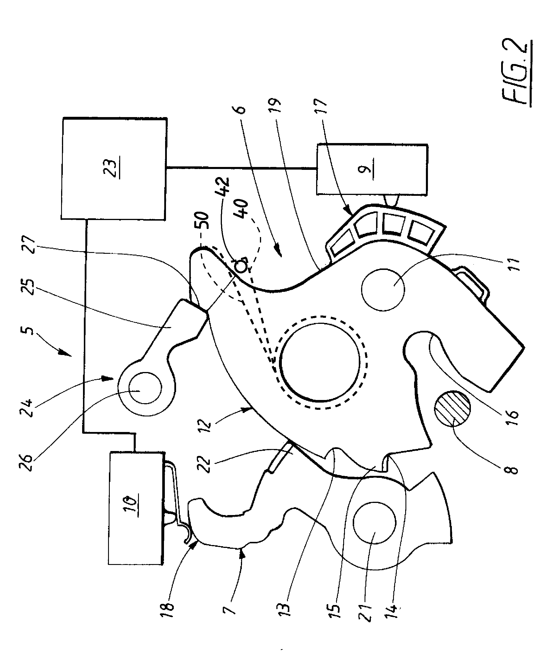 Power closing latch device