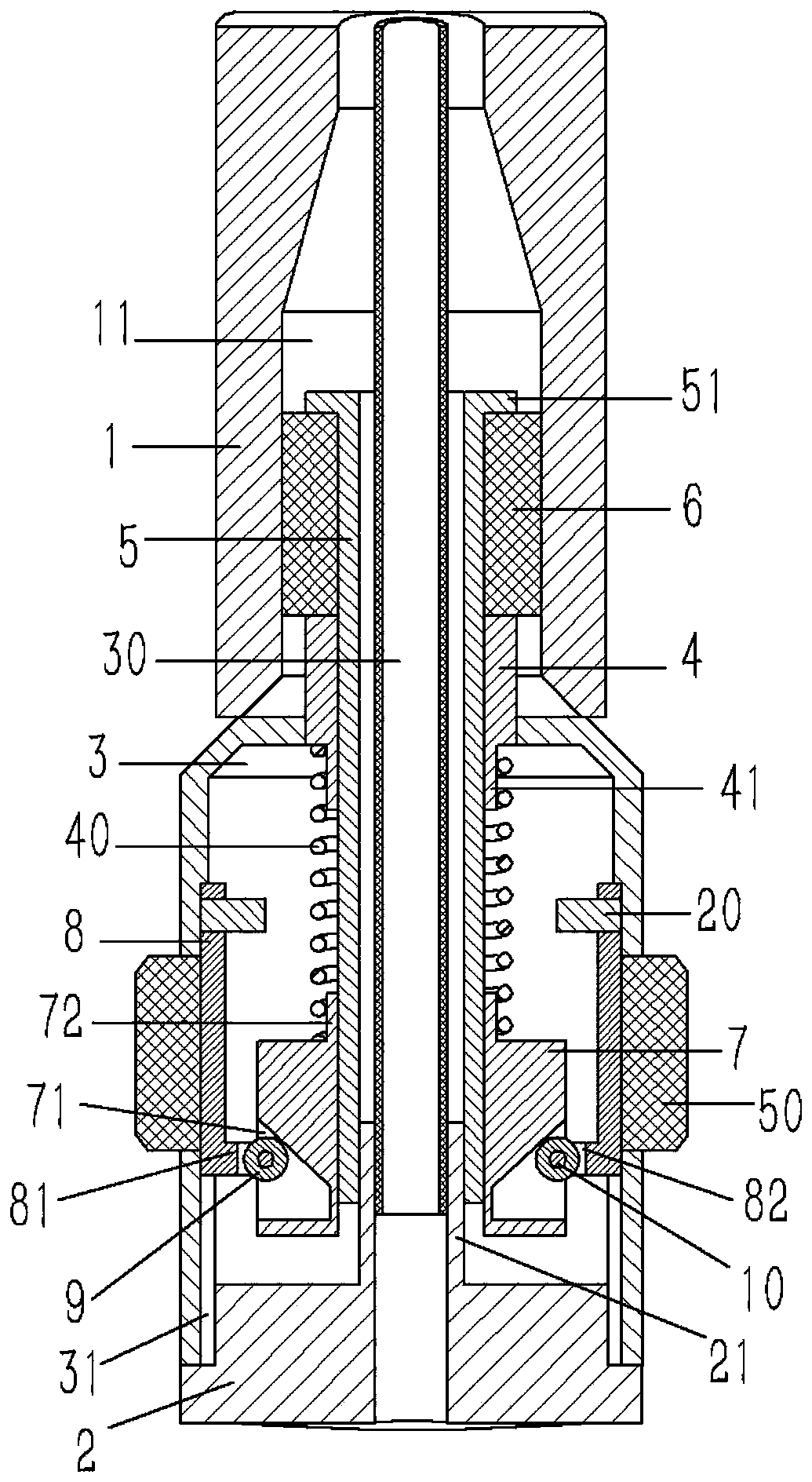 Faucet positioning device on telescopic faucet