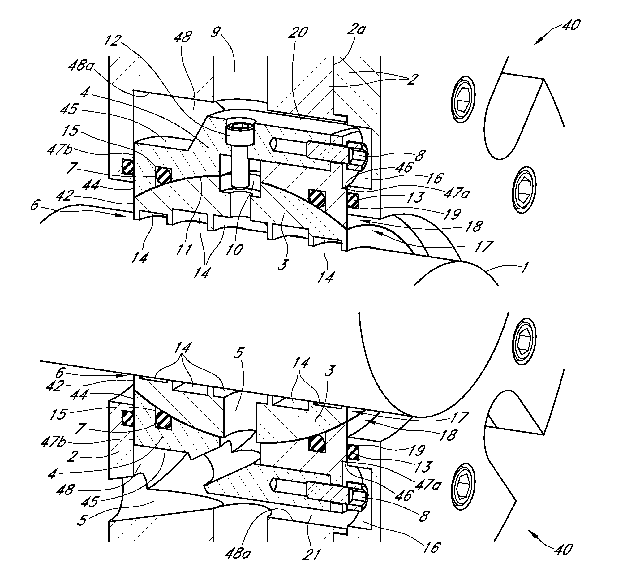 Pressure balanced shaft seal assembly