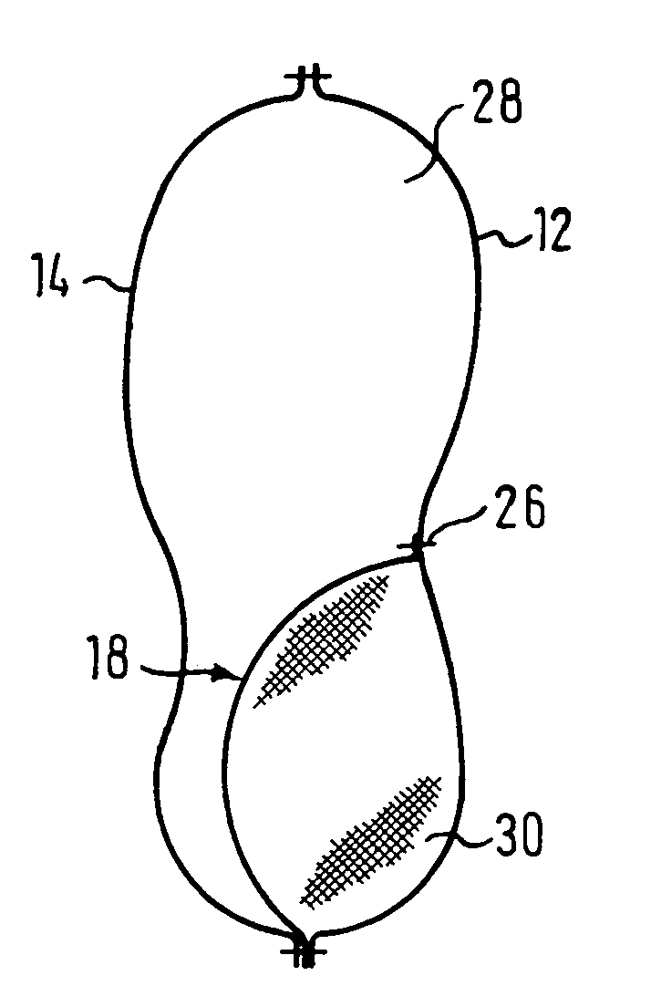 Gas bag for a side impact protection device