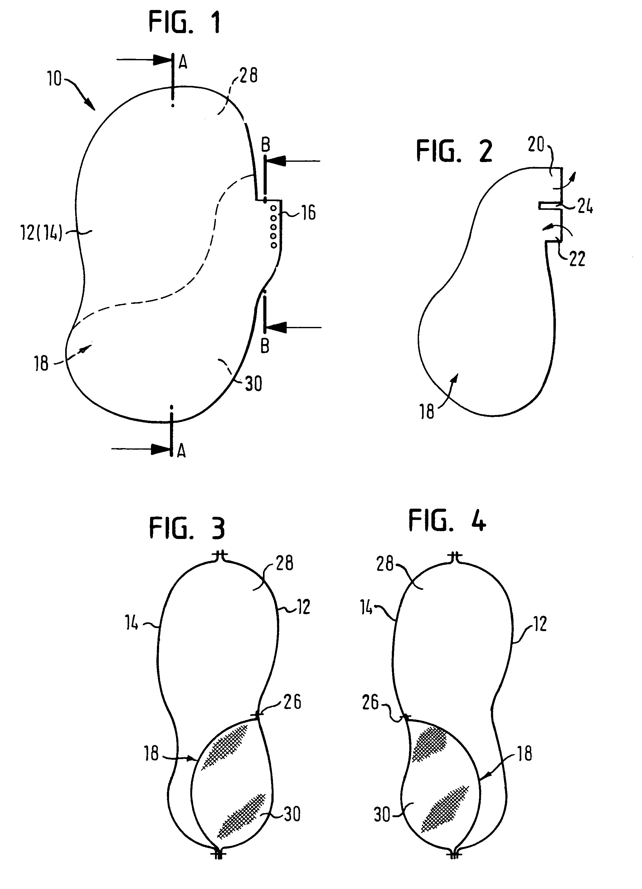 Gas bag for a side impact protection device