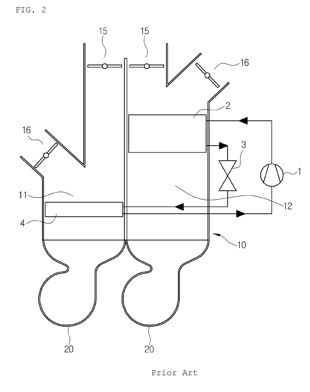 Heat pump system for vehicle