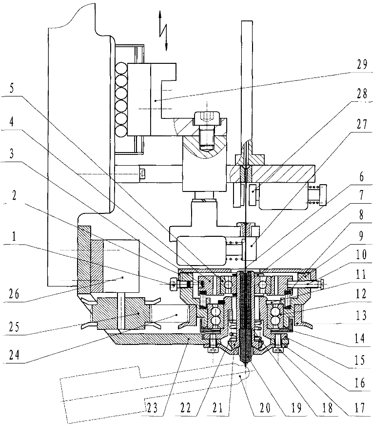 Taper angle push and deflection mechanism for electrosparking micro reversed taper hole