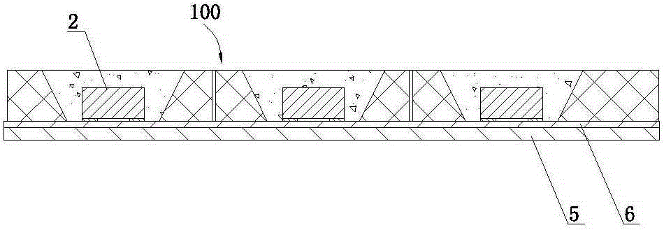 Injection molding based CSP packaging structure and manufacturing process