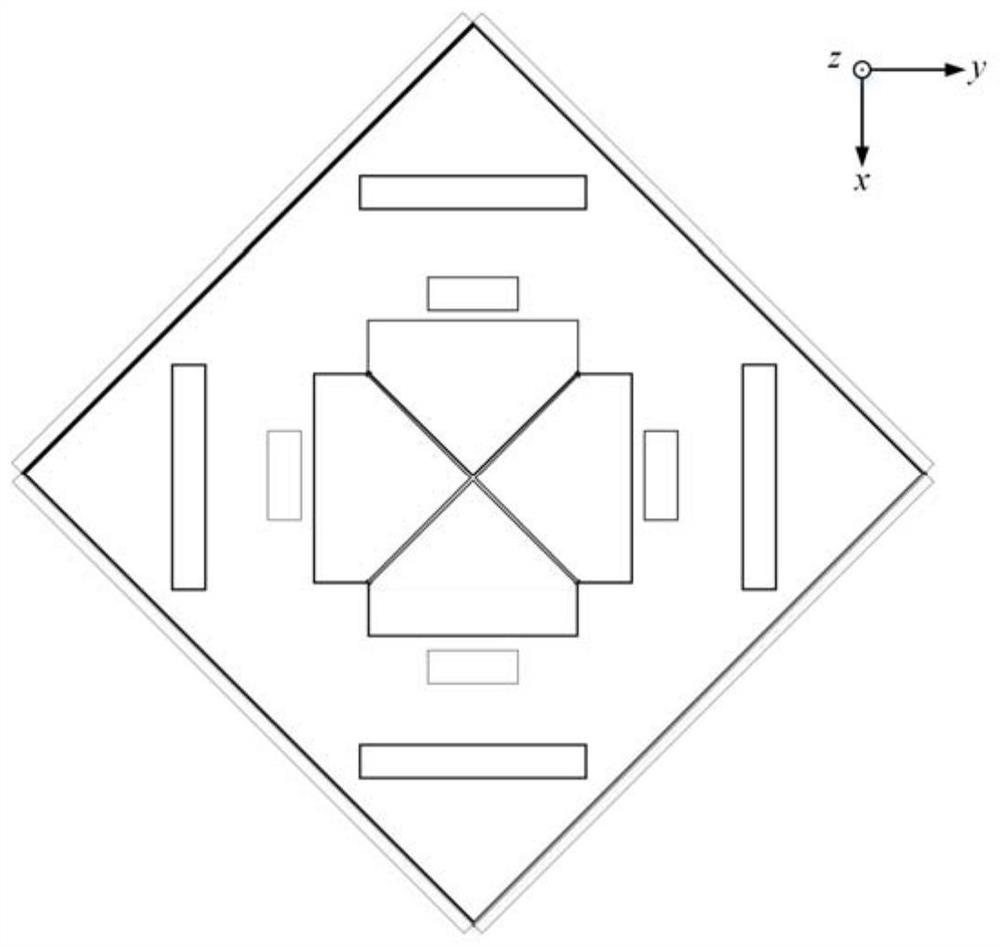 Full-polarization rectification antenna with wide bandwidth and wide power range and energy transmission system