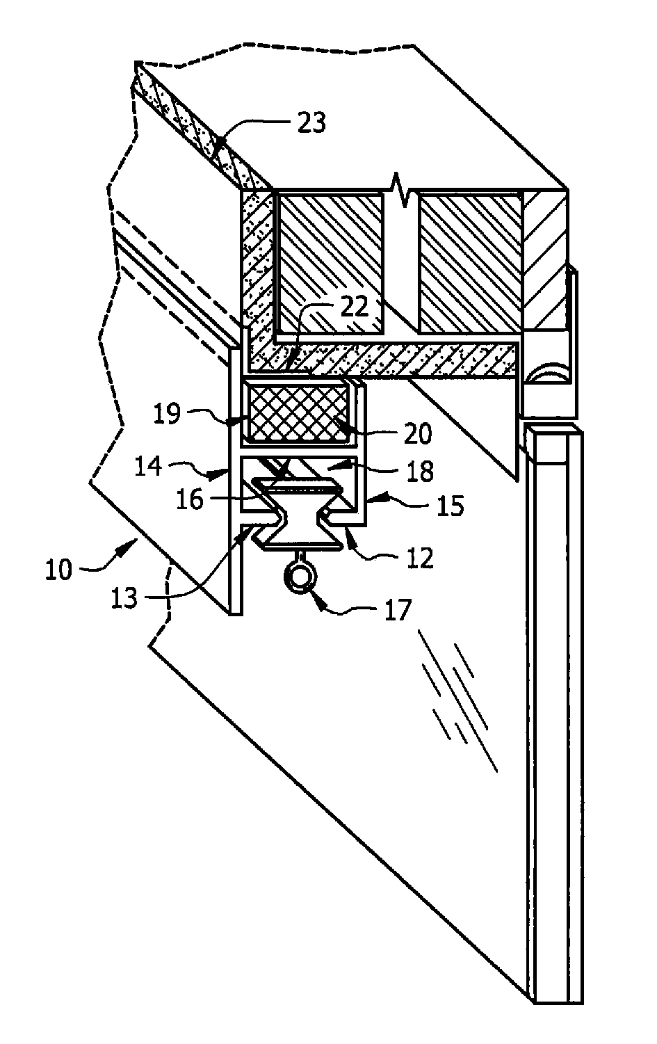 Magnetic drapery track