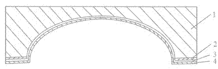 LOGO with internal stereoscopic effect for vehicle and preparation method thereof