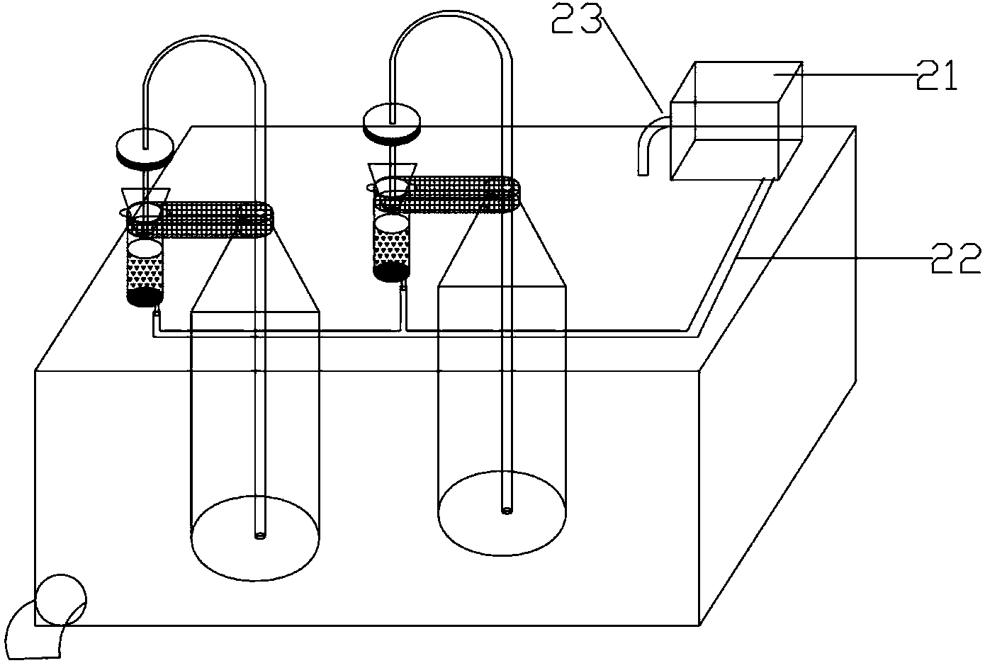 Portable water nitrogen and oxygen isotope filtration and adsorption device and absorption method