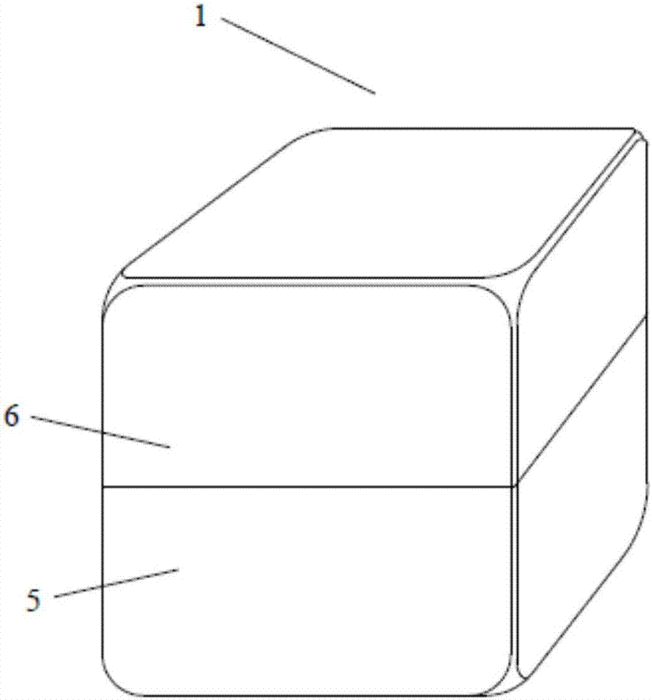 Magnetic building block structure