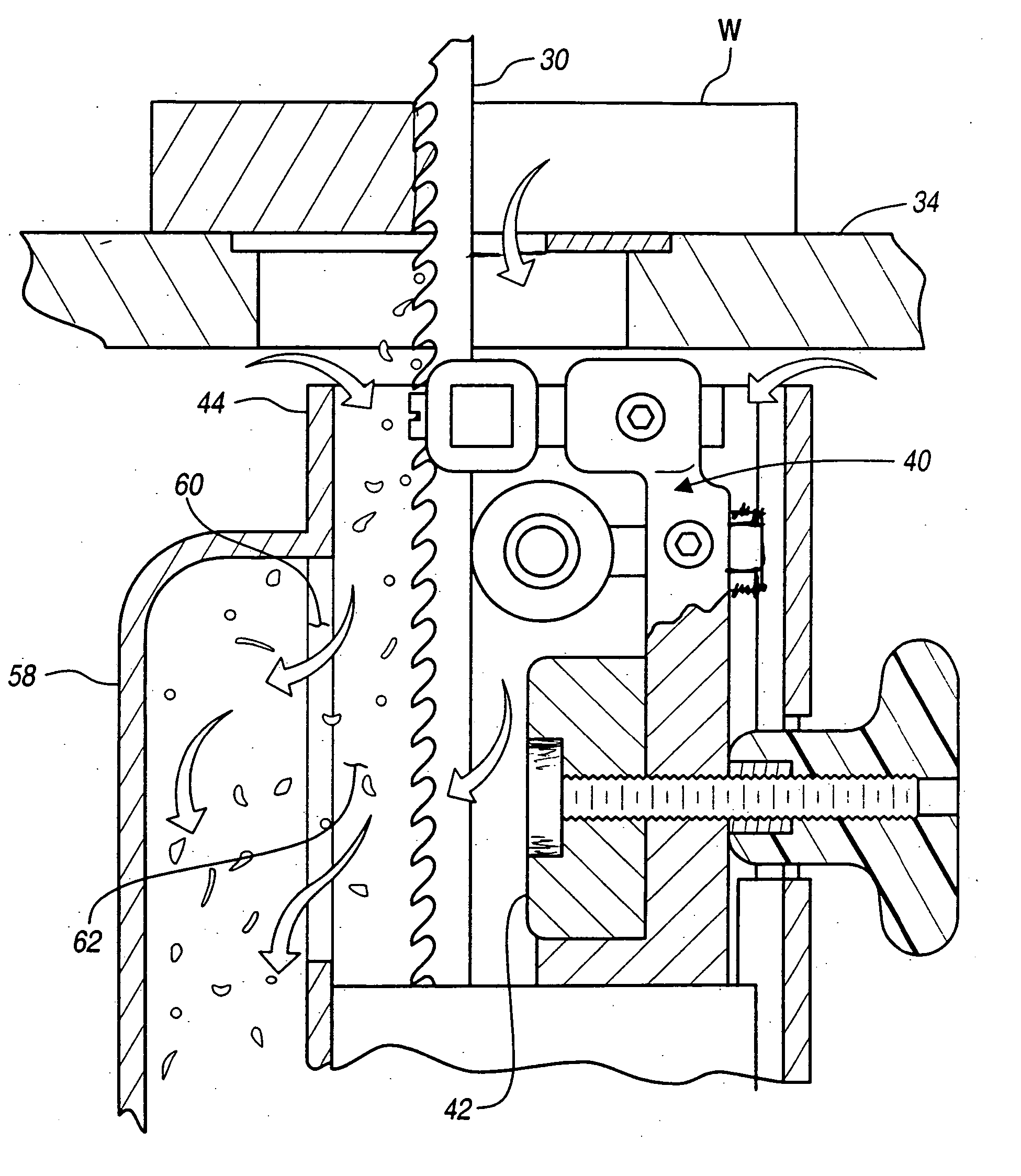 Motor driven wood working tool with vacuum feature