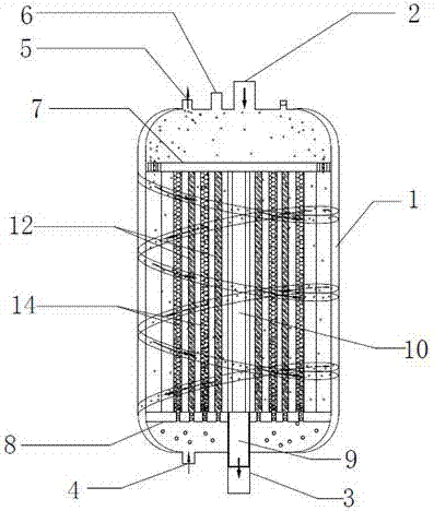 Spirally wound electrochemical water treatment reactor