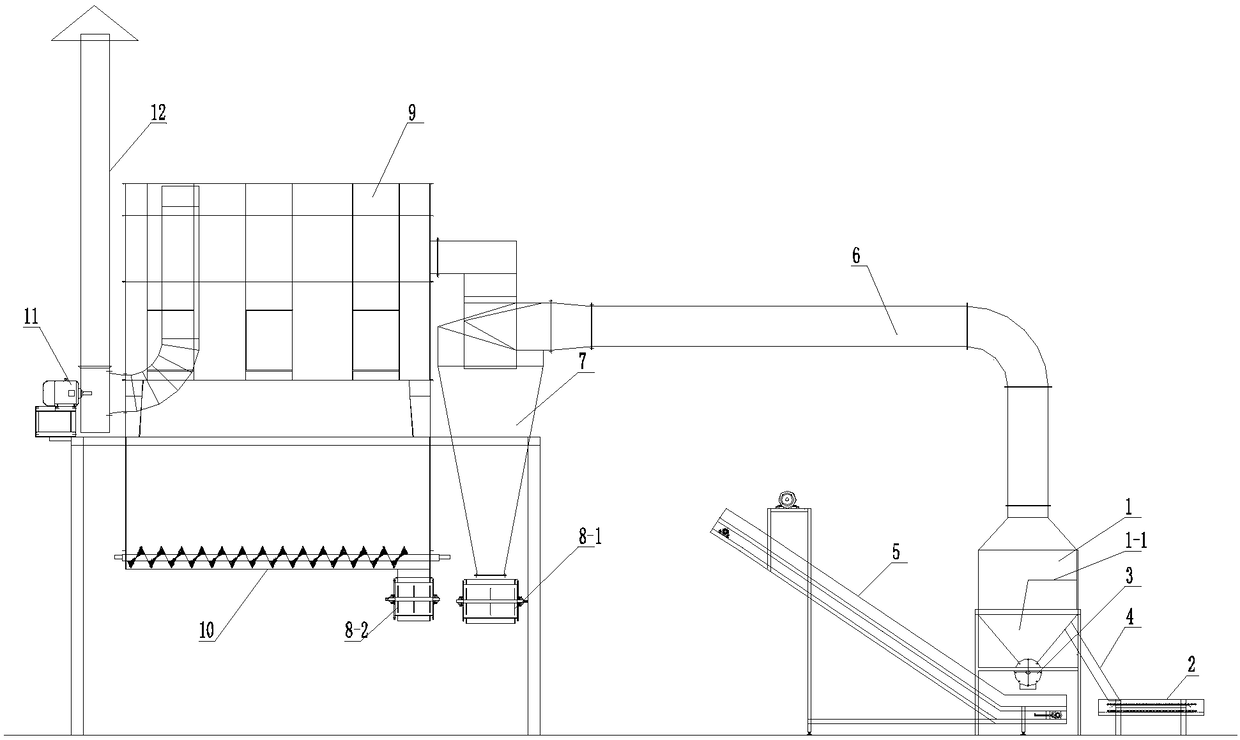 Air-suction-type specific gravity stone removing equipment and process for dehydrated garlic