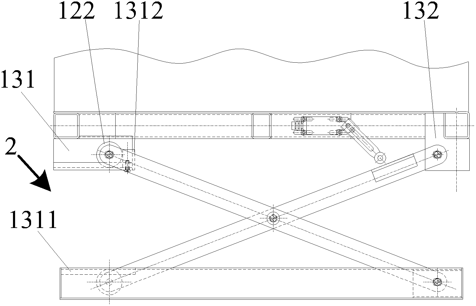 Descending collision avoidance device for elevator