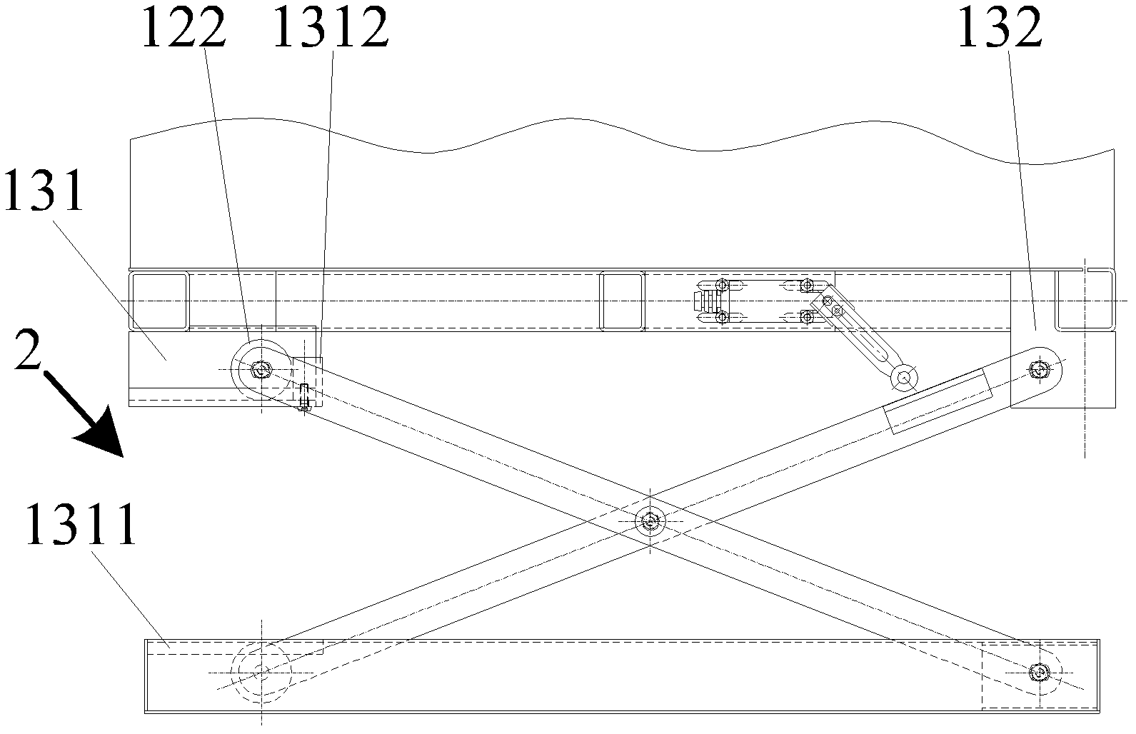 Descending collision avoidance device for elevator