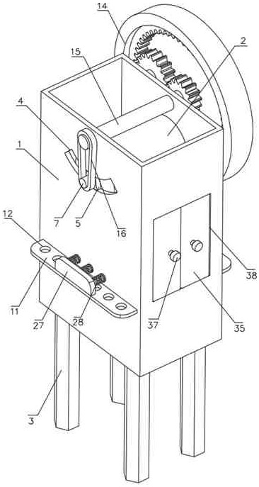 A crushing device for textile raw material production and processing