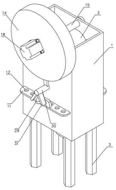 A crushing device for textile raw material production and processing